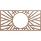 Ekena Millwork Hoover Wood Fretwork Pierced Ceiling Medallion, Wood (Paint Grade), 28"W x 14"H x 10 3/8"ID x 3/8"T CMWP28X14X0375HOMF - alternate 1